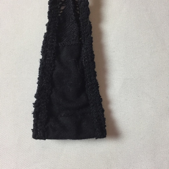 Free People Black Lace Semi Halter Miley Bodysuit - Picture 13 of 13